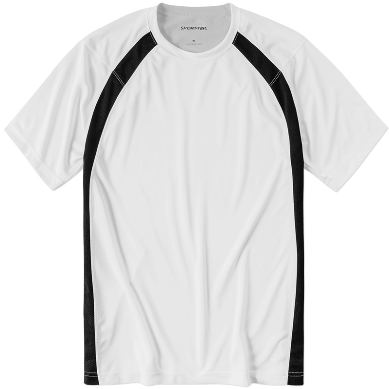 Sport Tek Colorblock Performance Crew - White/Black